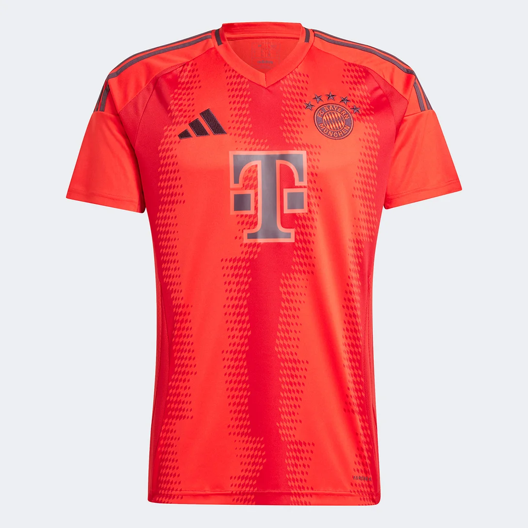 Camisa Bayern de Munique Adidas I 24/25 Torcedor Masculina - Vermelho