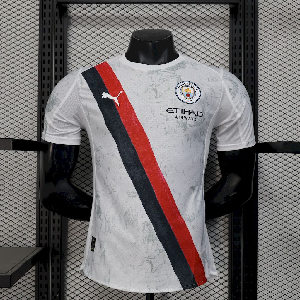 Camisa Manchester City II 2025/26 - Jogador Masculina - Branca