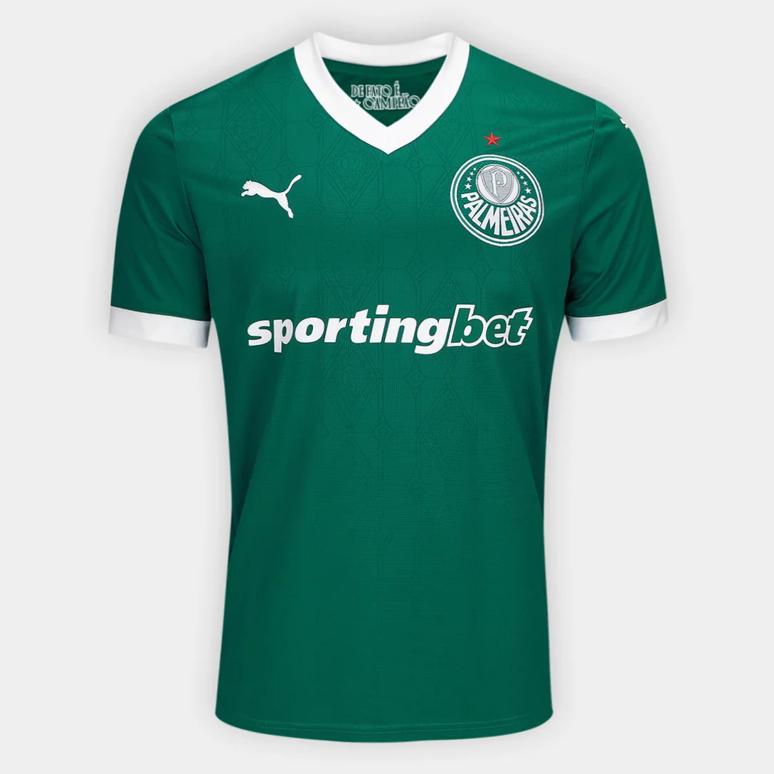Camisa Palmeiras I 25/26 Torcedor Puma Masculina - Verde