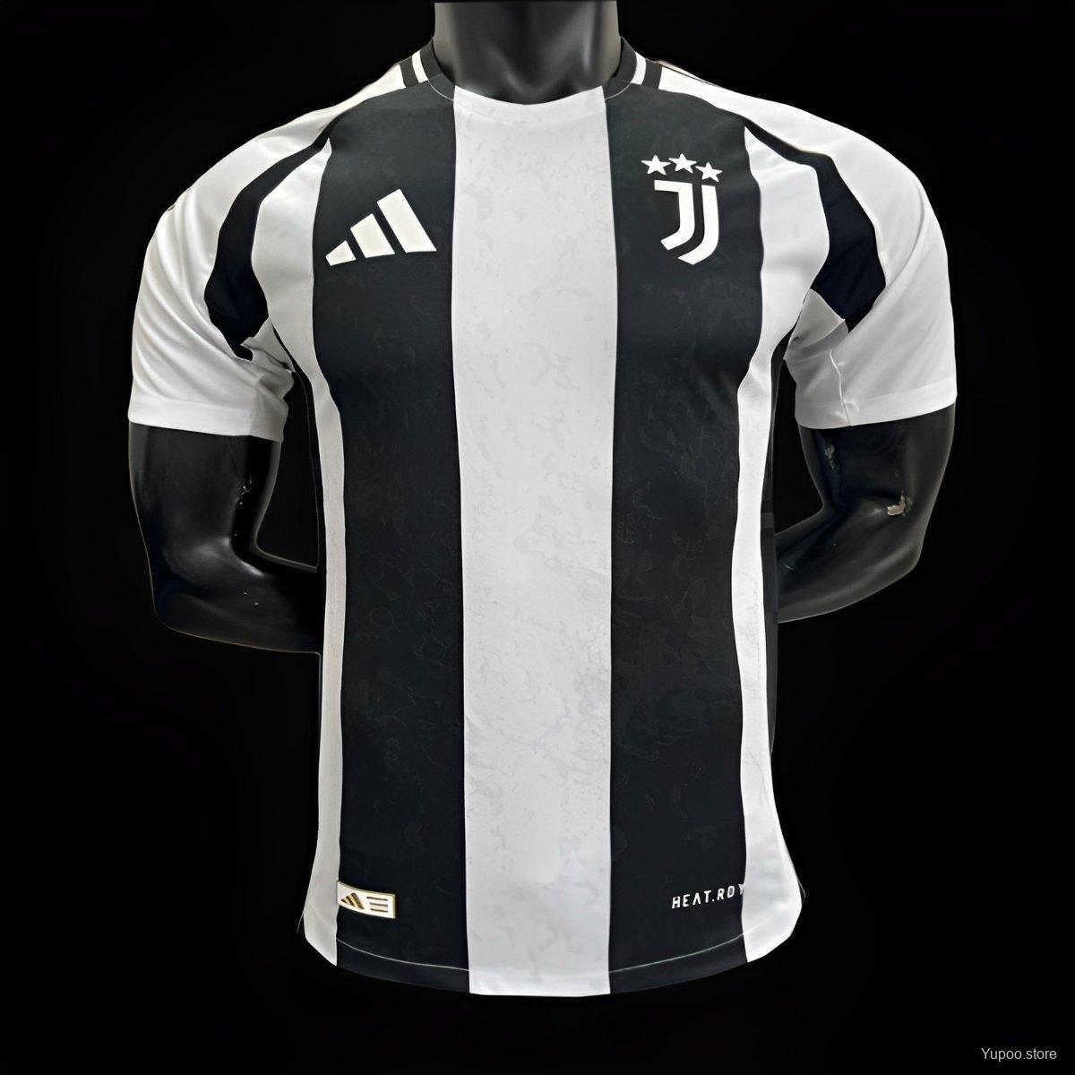 Camisa Juventus I 2025/26 - Jogador Masculina - Branca e Preta