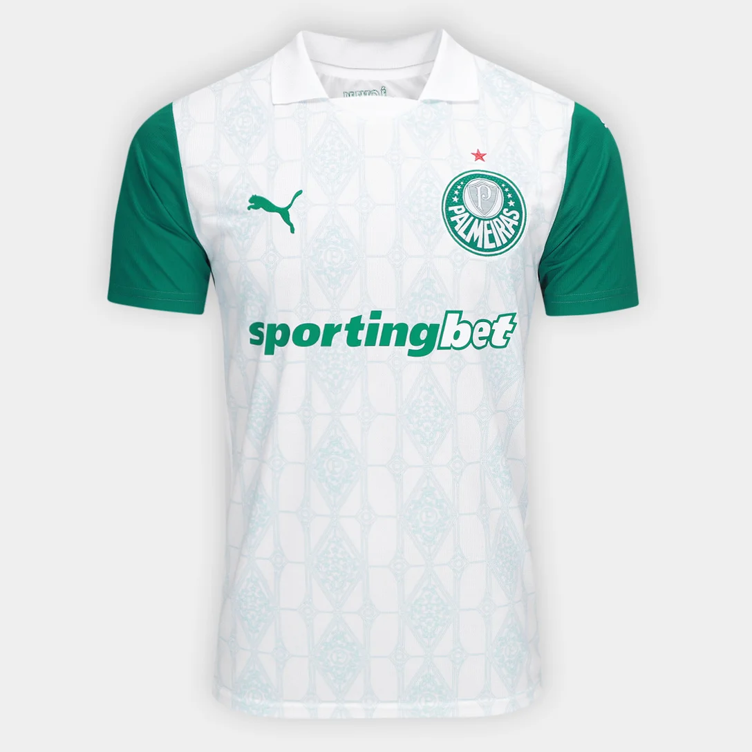 Camisa Palmeiras II 25/26 Torcedor Puma Masculina - Branco