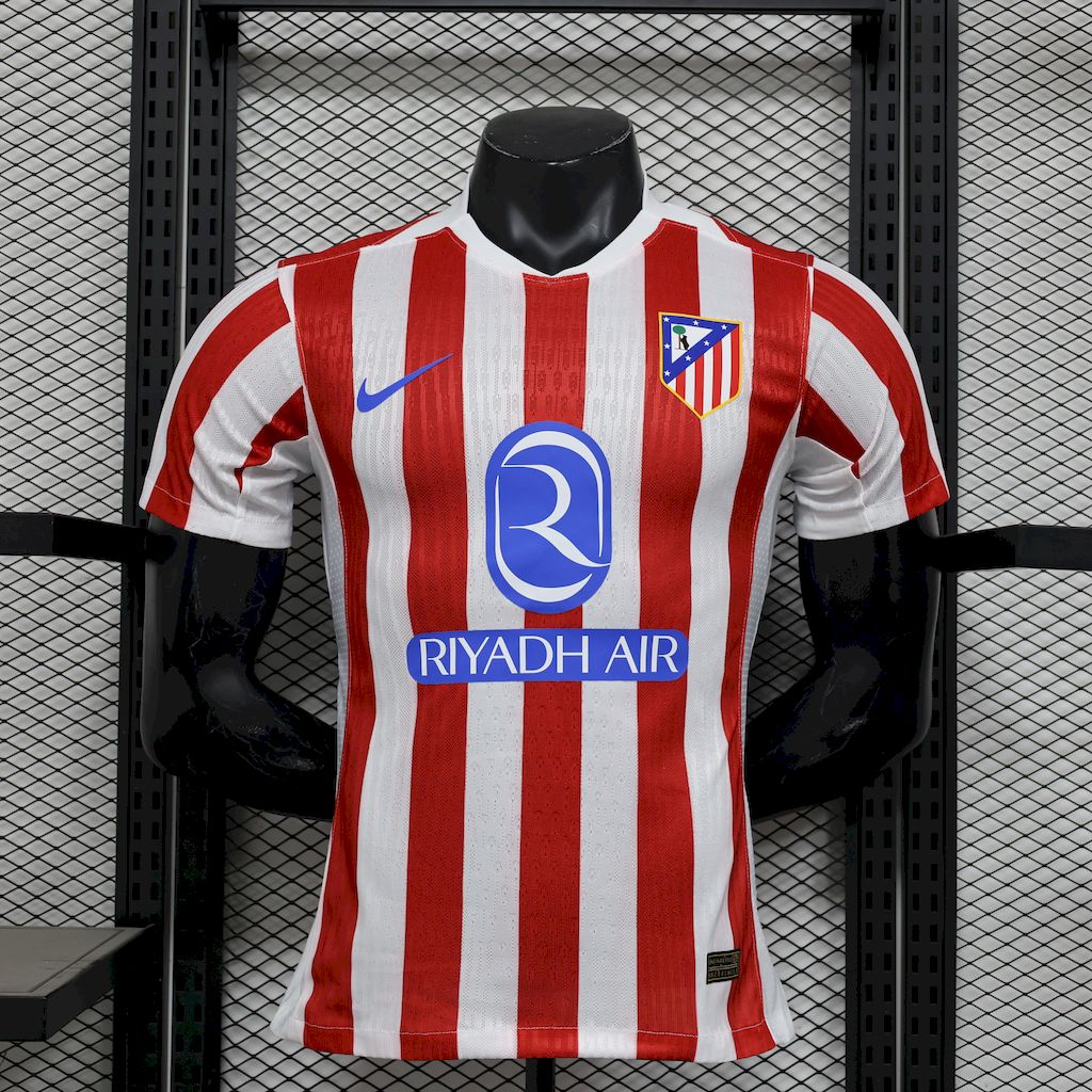 Camisa Atlético de Madrid I 2025/26 Jogador Masculina - Vermelho