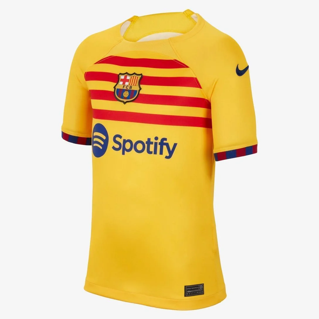 Camisa Nike Barcelona IV 2023/24 Torcedor - Amarelo
