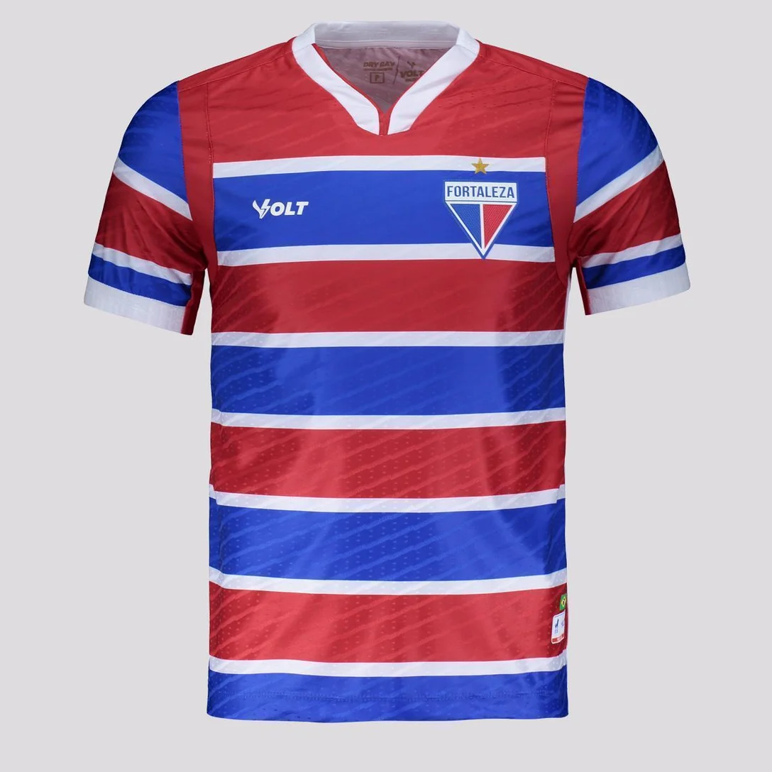 Camisa Volt Fortaleza EC I 2025 Masculina - Vermelho