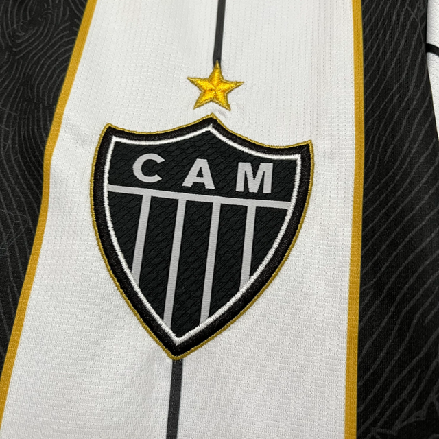Camisa Atlético MIneiro Edição Especial 25/26 Torcedor Masculina - Branco + Preto