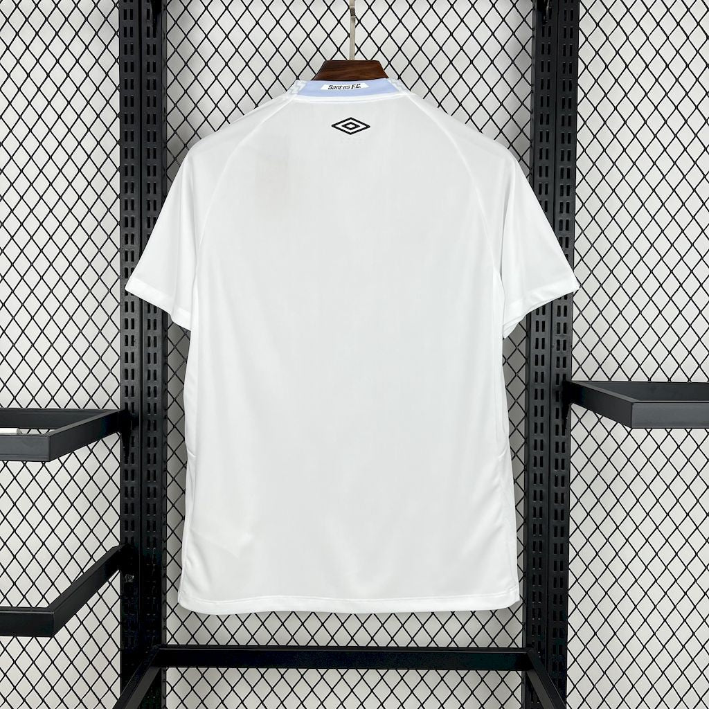 Camisa Santos I 25/26 Torcedor Umbro Masculina - Branco + Cinza