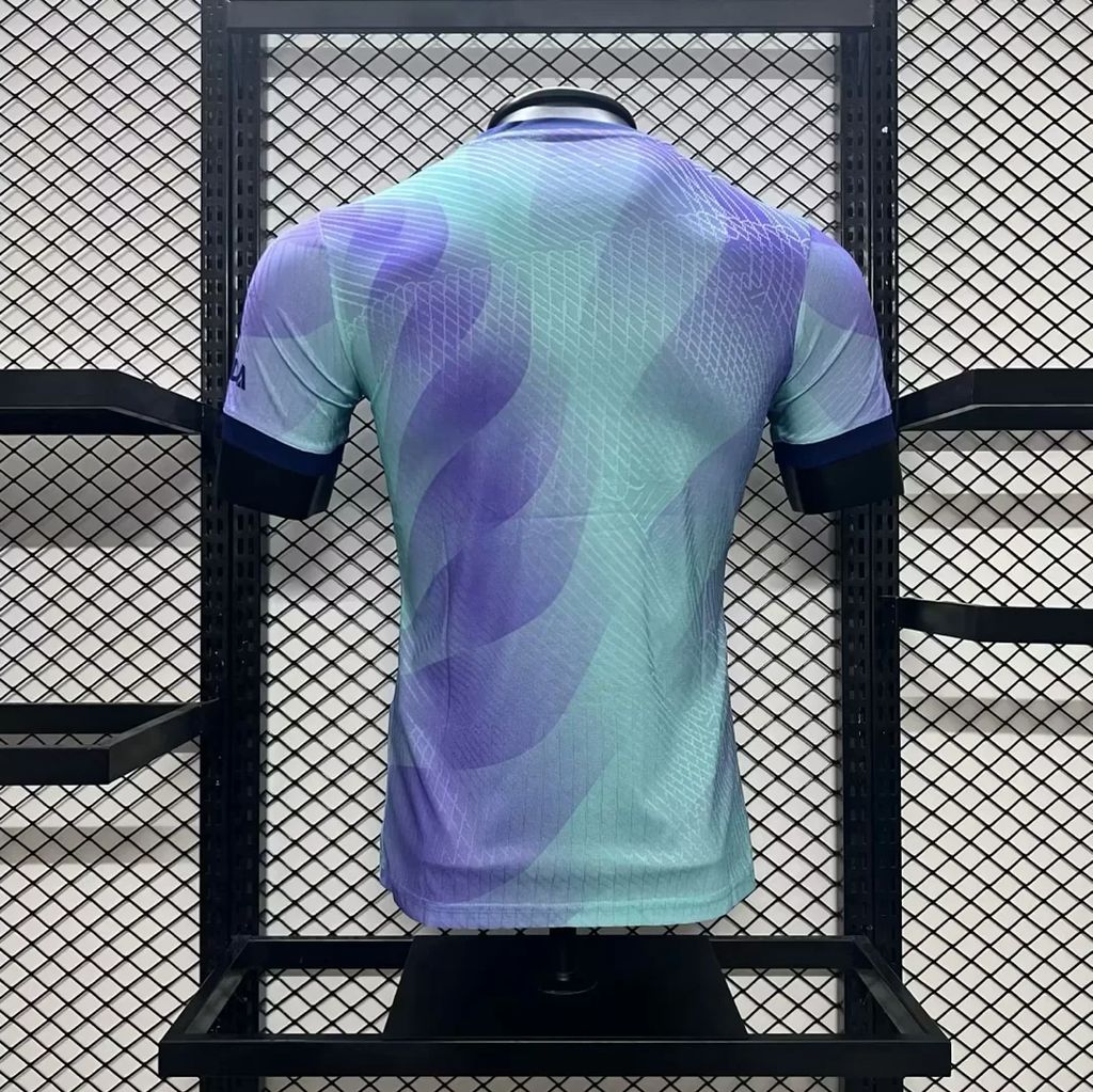 Camisa Arsenal III 2024/25 Jogador Masculina - Azul + Roxo