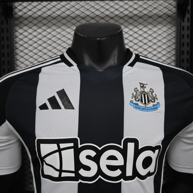 Camisa Newcastle I 24/25 - Torcedor Jogador - Branco e Preto
