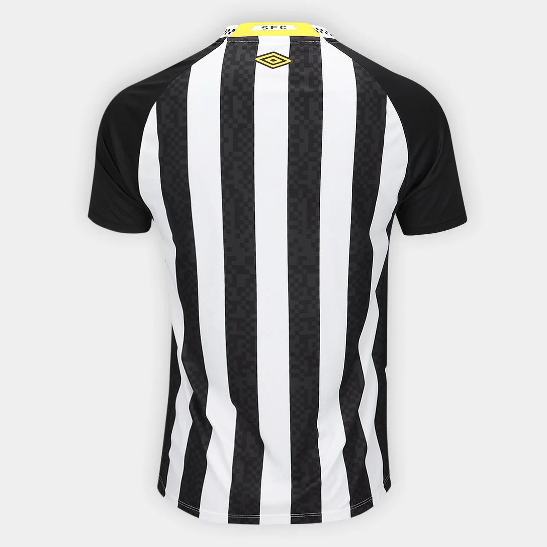 Camisa Santos II 25/26 Torcedor Umbro Masculina - Preto+Branco