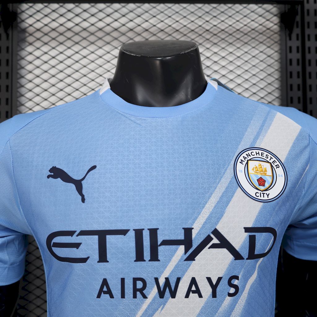 Camisa Manchester City I 2025/26 - Jogador Masculina - Azul