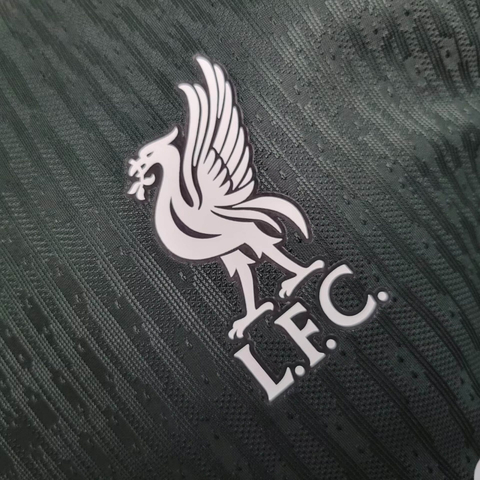 Camisa Liverpool II 2024/25 - Jogador Masculina - Verde com detalhes em azul