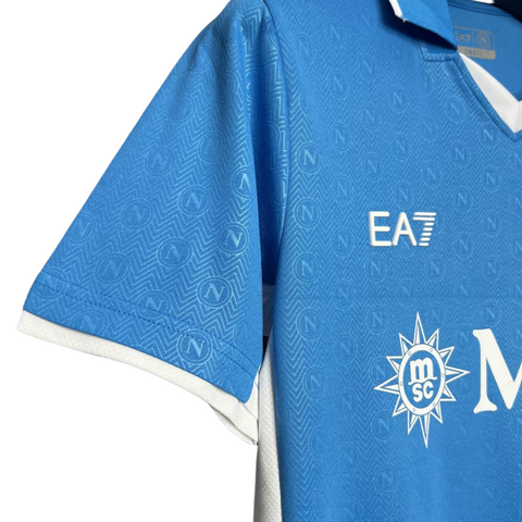 Camisa Napoli Home 24/25 - Torcedor EA7 Masculina - Azul