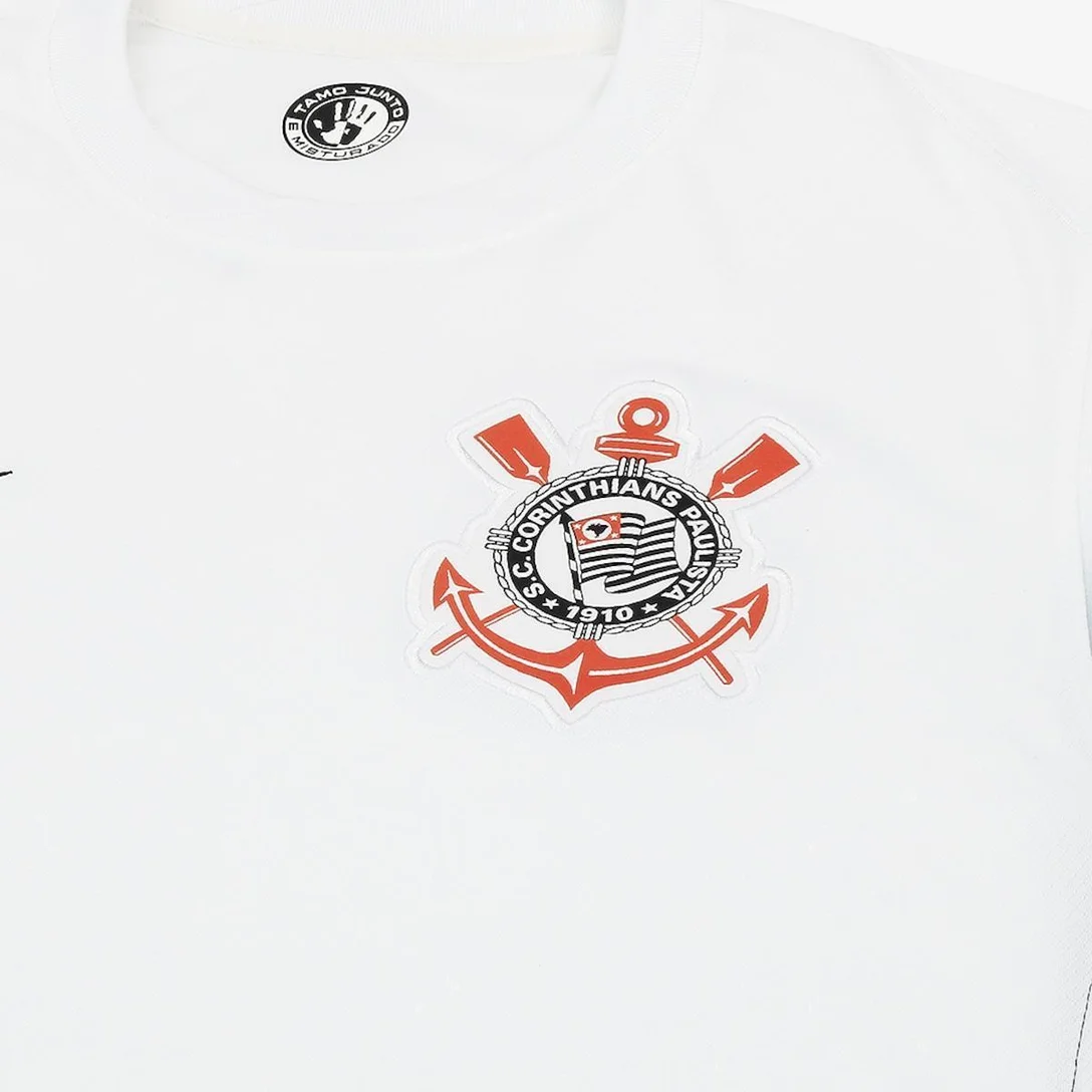 Camisa Nike Corinthians I 2024/25 Torcedor Masculina - Branco