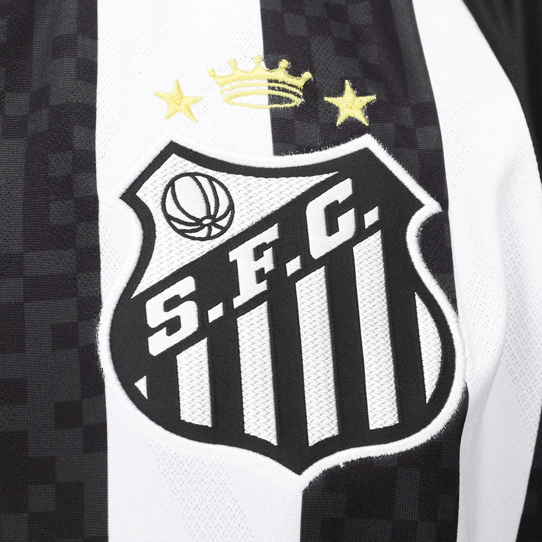 Camisa Santos II 25/26 Torcedor Umbro Masculina - Preto+Branco