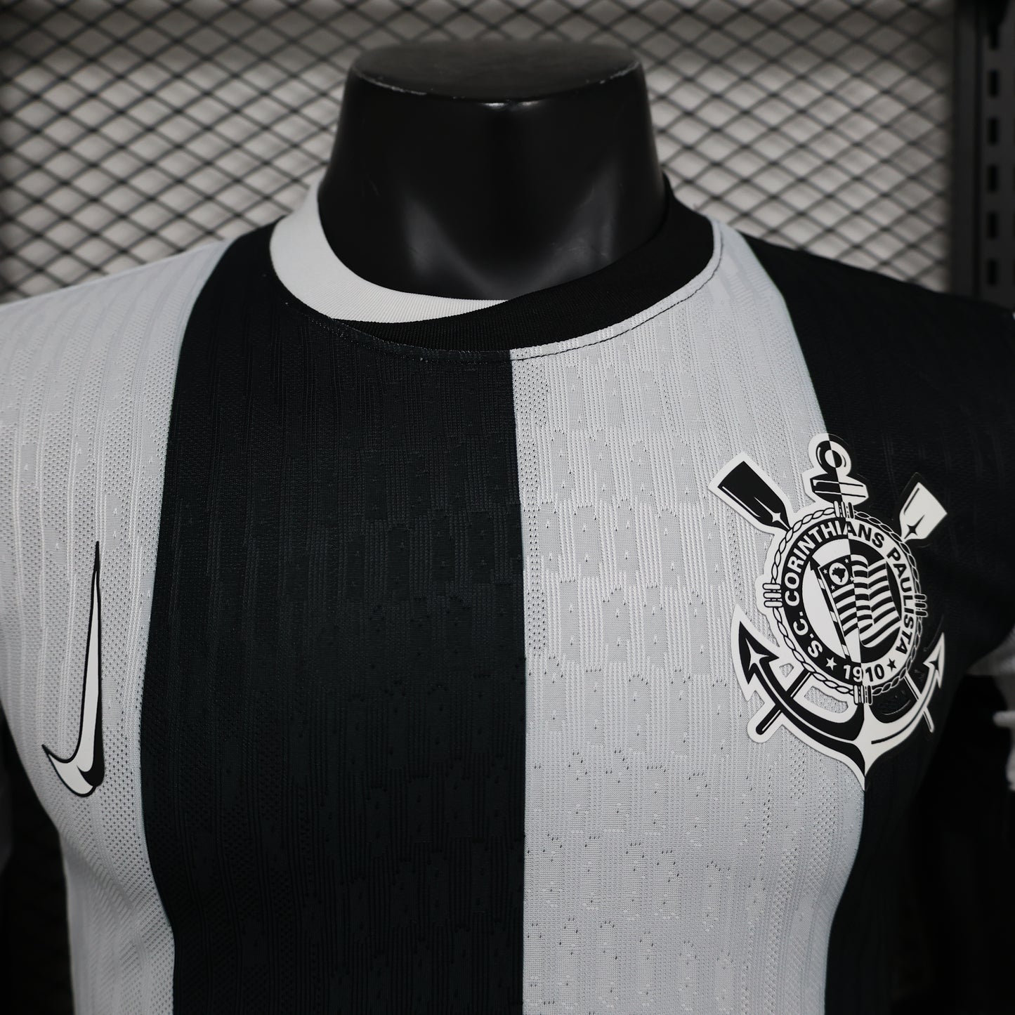 Camisa Nike Corinthians III 2024/25 Jogador Masculina - Branca e Preta