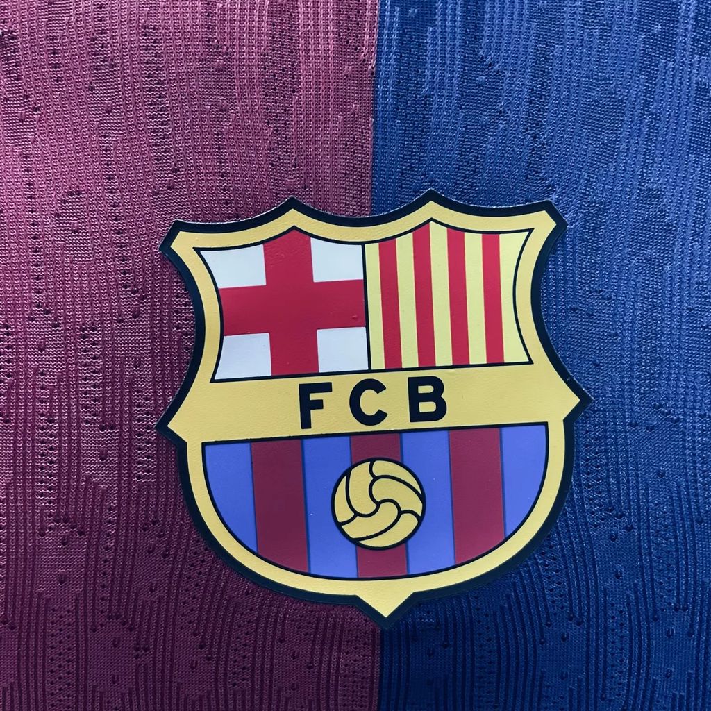 Camisa Barcelona I 2024/25 - Jogador Masculina - Vermelha + Azul