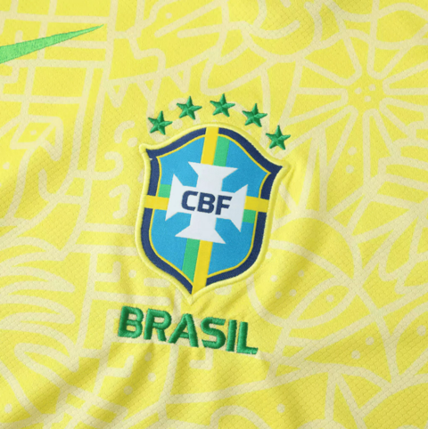 Camisa Brasil I 24/25 Torcedor Nike Masculina - Amarela