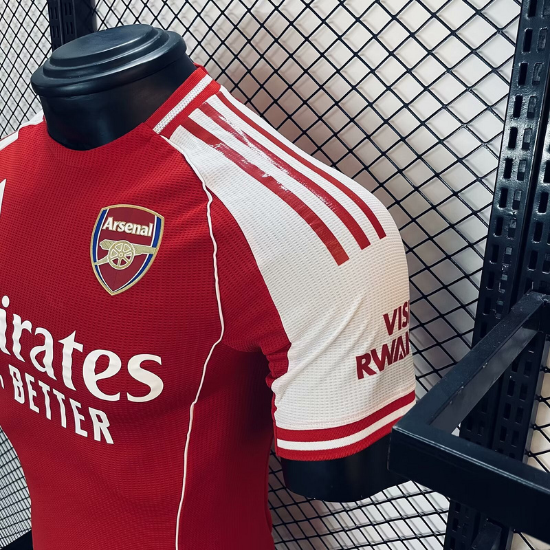 Camisa Arsenal I 2025/26 - Jogador Masculina - Vermelha