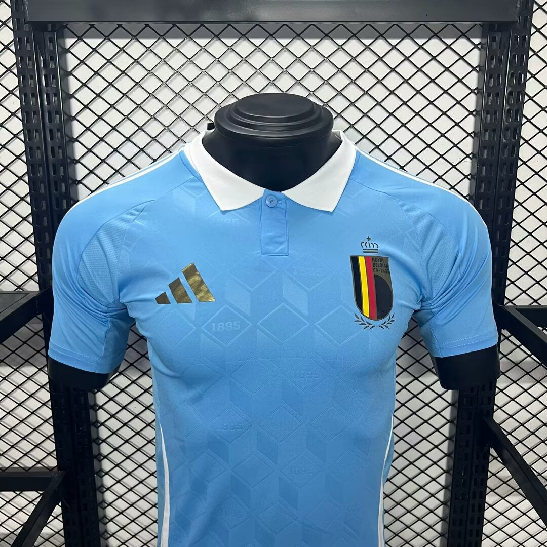Camisa da Bélgica Away 2024 - Jogador Masculina - Azul