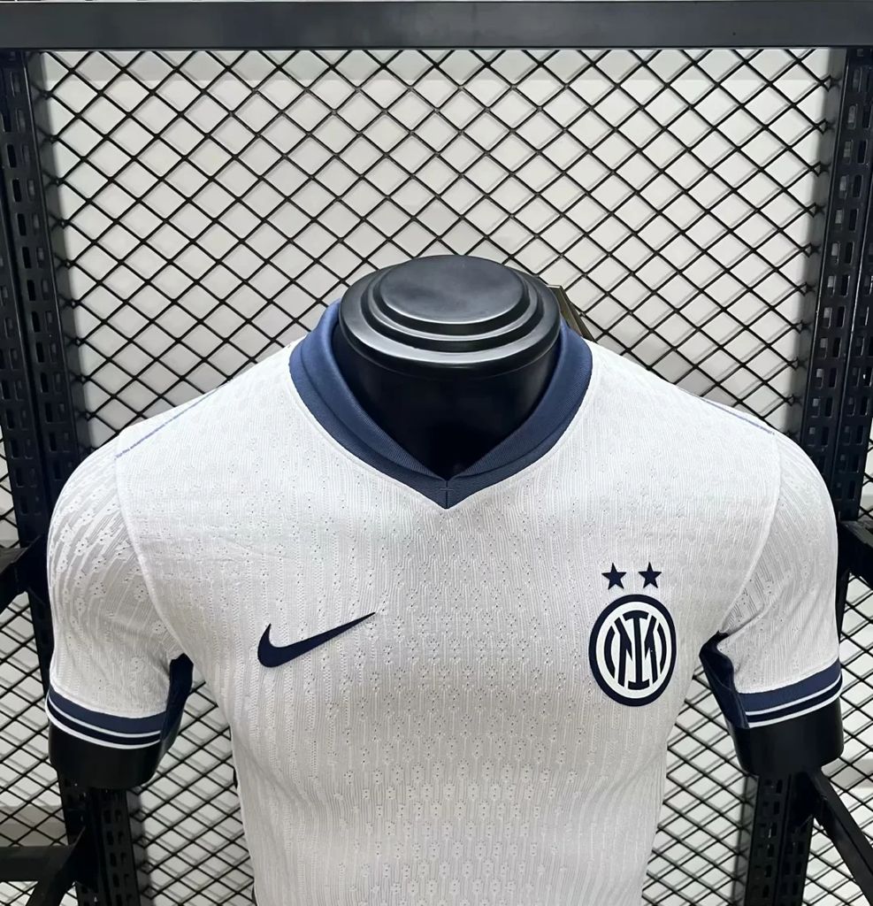 Camisa Inter De Milão II 2024/25 - Jogador Masculina - Branca e Azul Escura