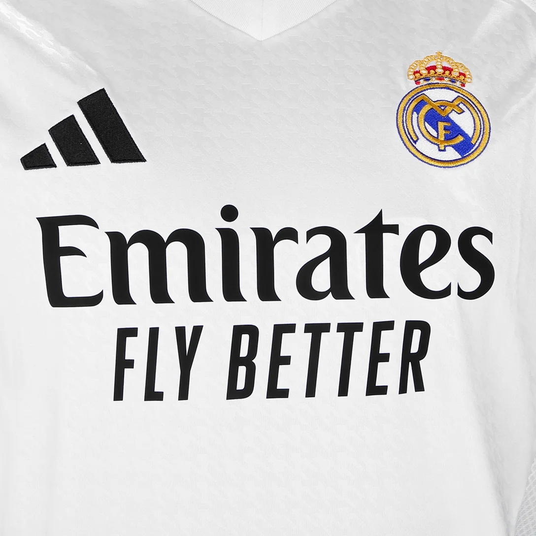 Camisa Real Madrid Home 24/25 Torcedor Adidas Masculina - Branca