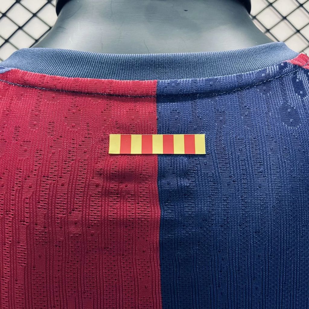 Camisa Barcelona I 2024/25 - Jogador Masculina - Vermelha + Azul