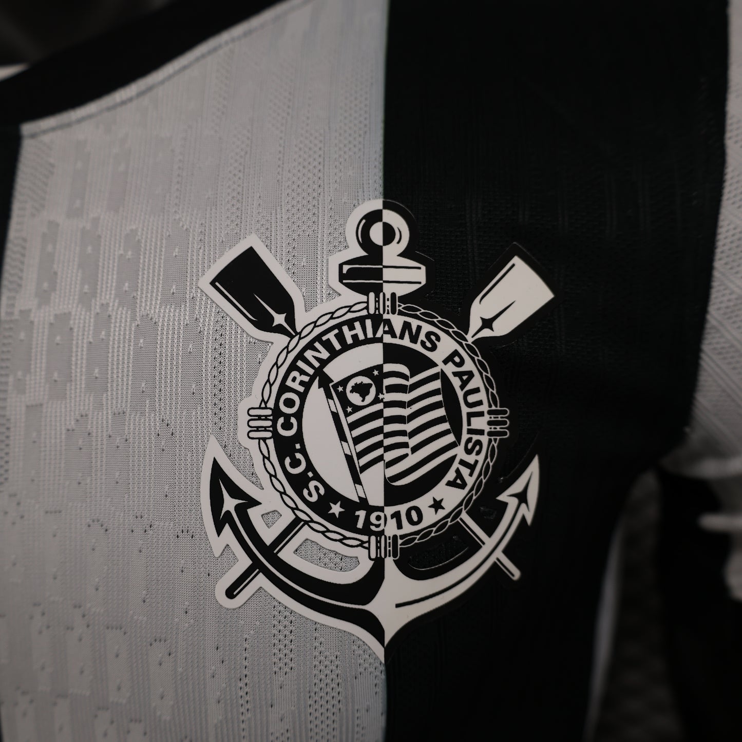 Camisa Nike Corinthians III 2024/25 Jogador Masculina - Branca e Preta