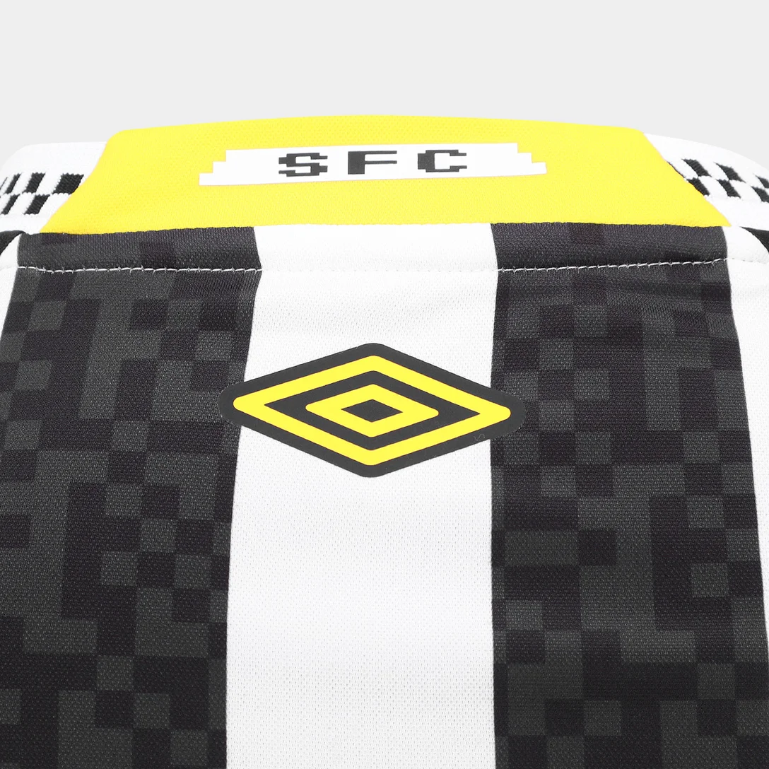 Camisa Santos II 25/26 Torcedor Umbro Masculina - Preto+Branco