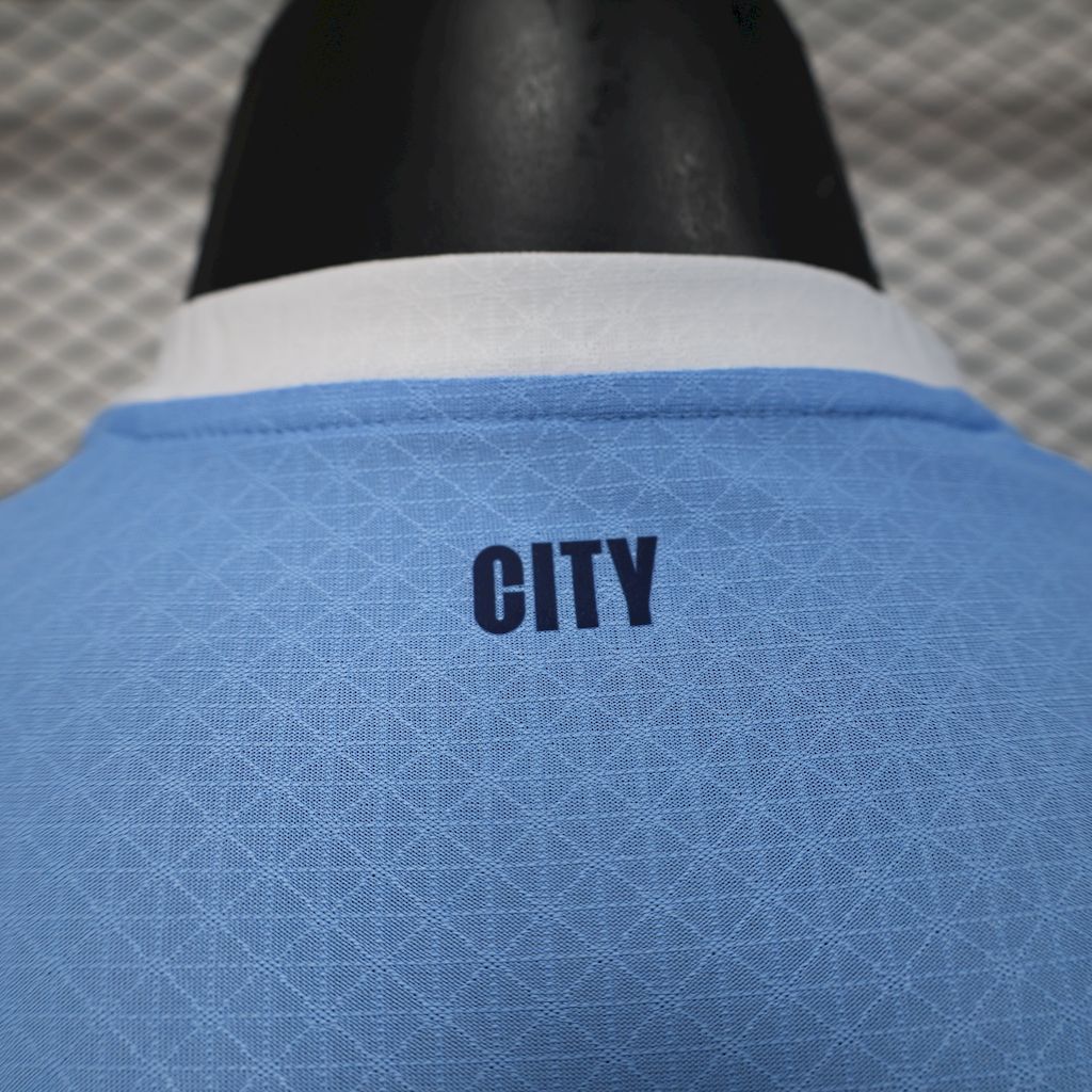 Camisa Manchester City I 2025/26 - Jogador Masculina - Azul