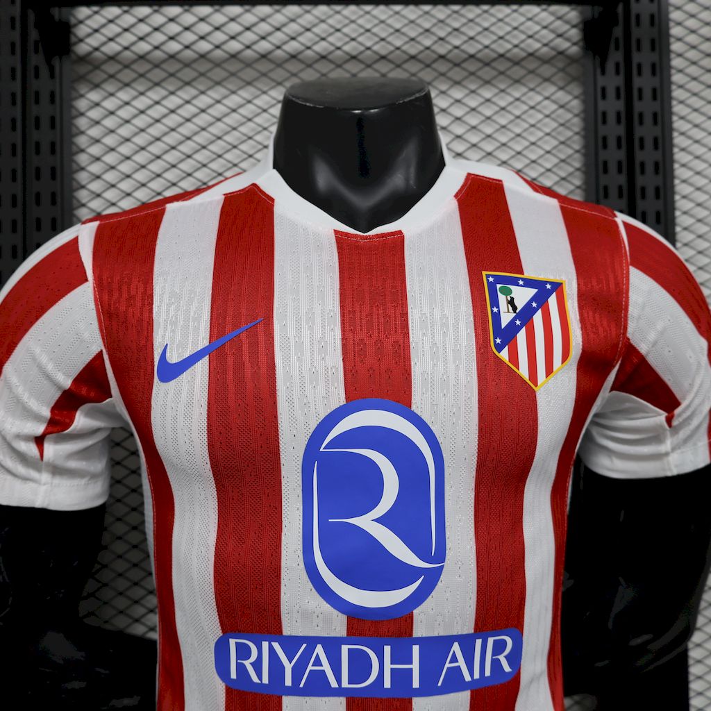 Camisa Atlético de Madrid I 2025/26 Jogador Masculina - Vermelho