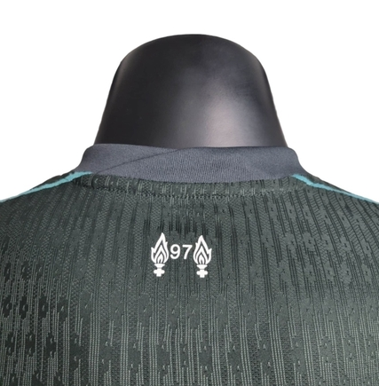 Camisa Liverpool II 2024/25 - Jogador Masculina - Verde com detalhes em azul