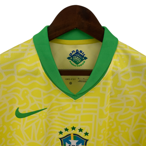 Camisa Brasil I 24/25 Torcedor Nike Masculina - Amarela