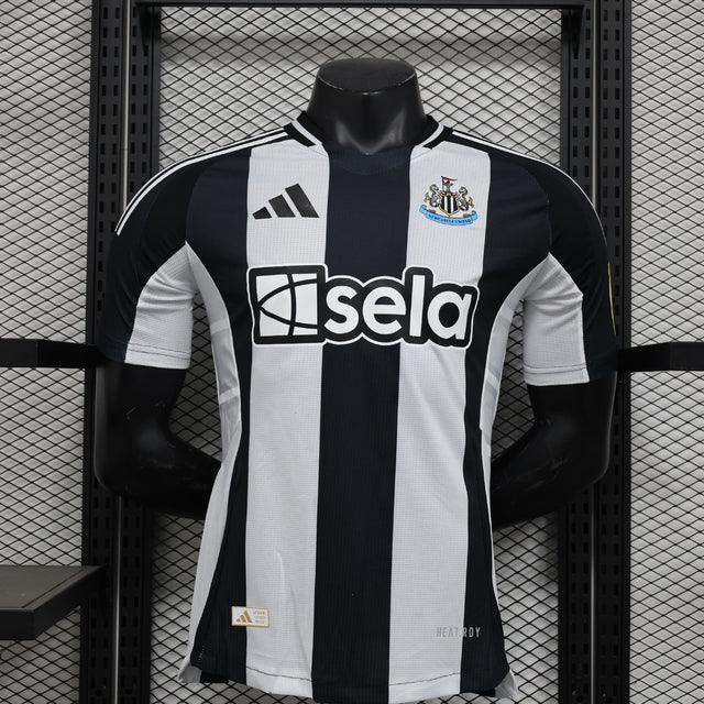 Camisa Newcastle I 24/25 - Torcedor Jogador - Branco e Preto