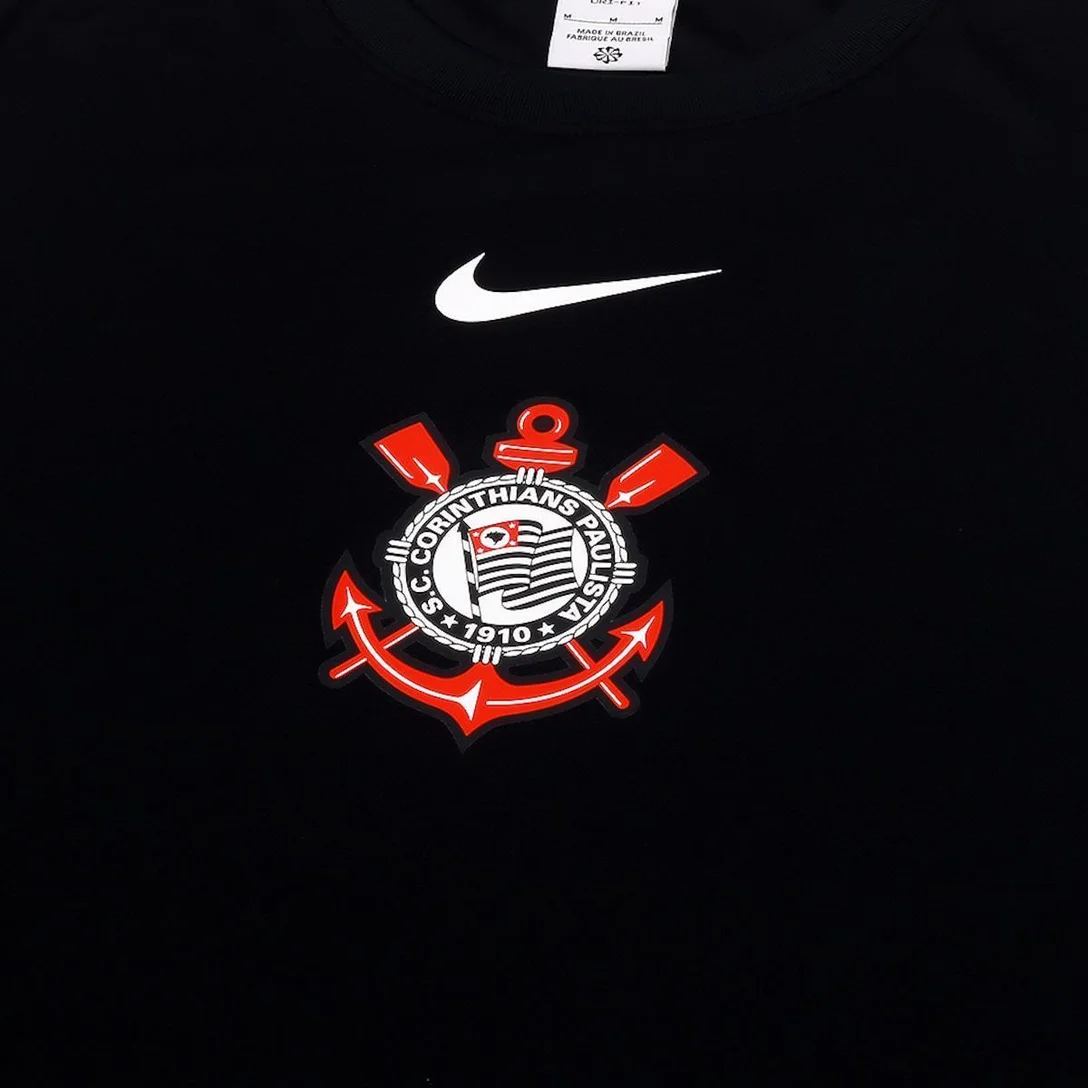 Camisa Nike Corinthians II 2025/26 Torcedor Masculina - Preto+Branco