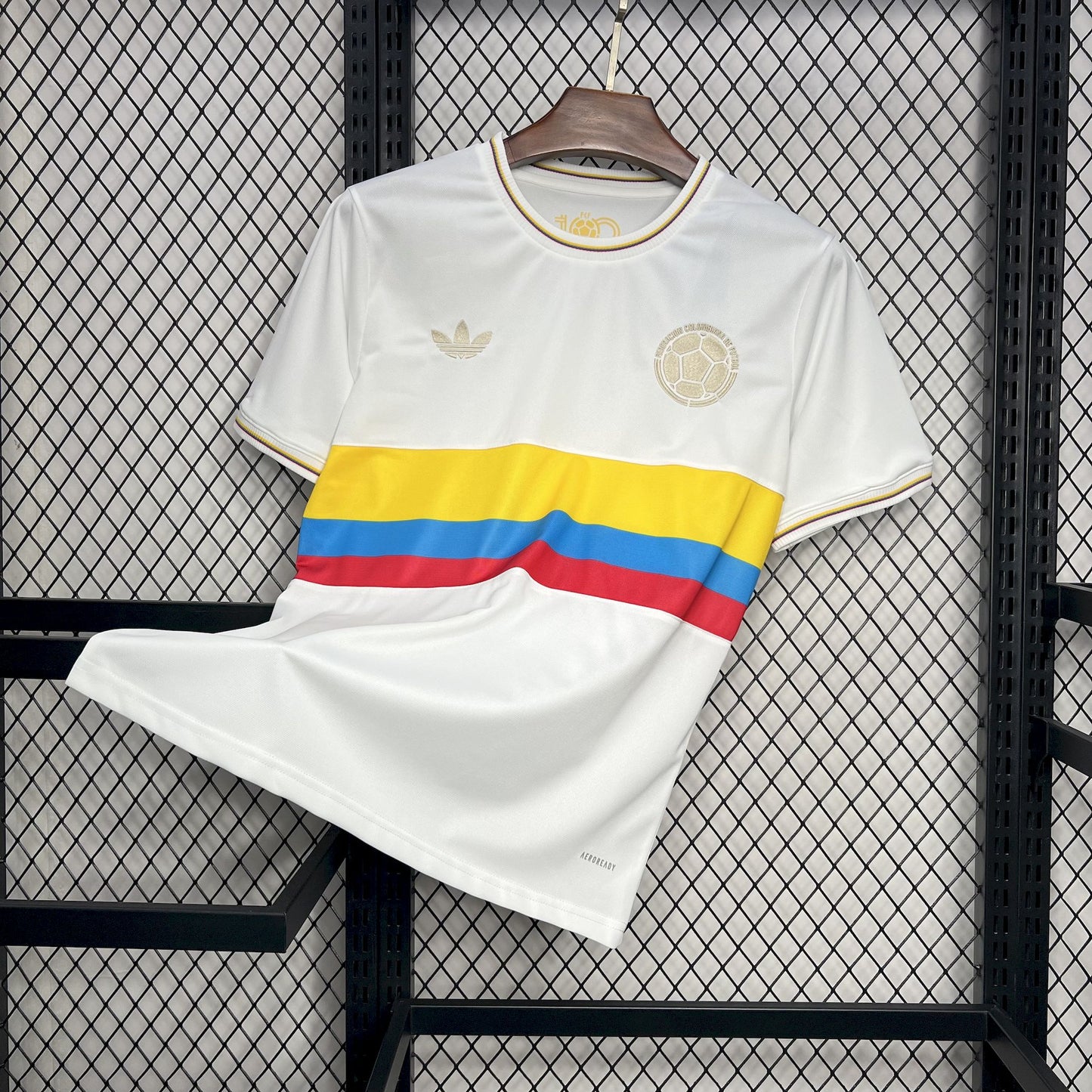 Camisa Colômbia Edição Especial 100 anos - Torcedor Masculina - Branca