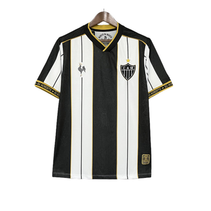 Camisa Atlético MIneiro Edição Especial 25/26 Torcedor Masculina - Branco + Preto