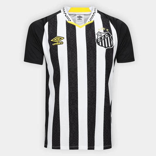 Camisa Santos II 25/26 Torcedor Umbro Masculina - Preto+Branco