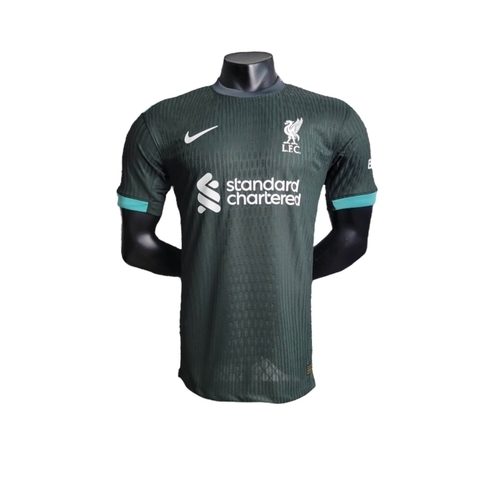 Camisa Liverpool II 2024/25 - Jogador Masculina - Verde com detalhes em azul