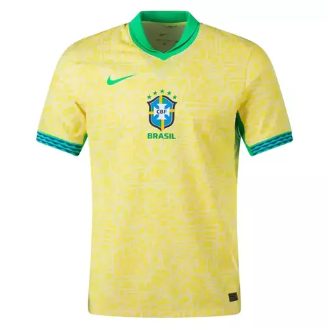 Camisa Brasil I 24/25 Torcedor Nike Masculina - Amarela