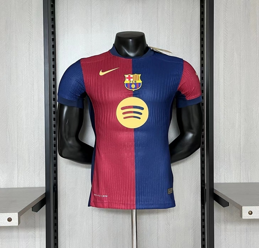 Camisa Barcelona I 2024/25 - Jogador Masculina - Vermelha + Azul