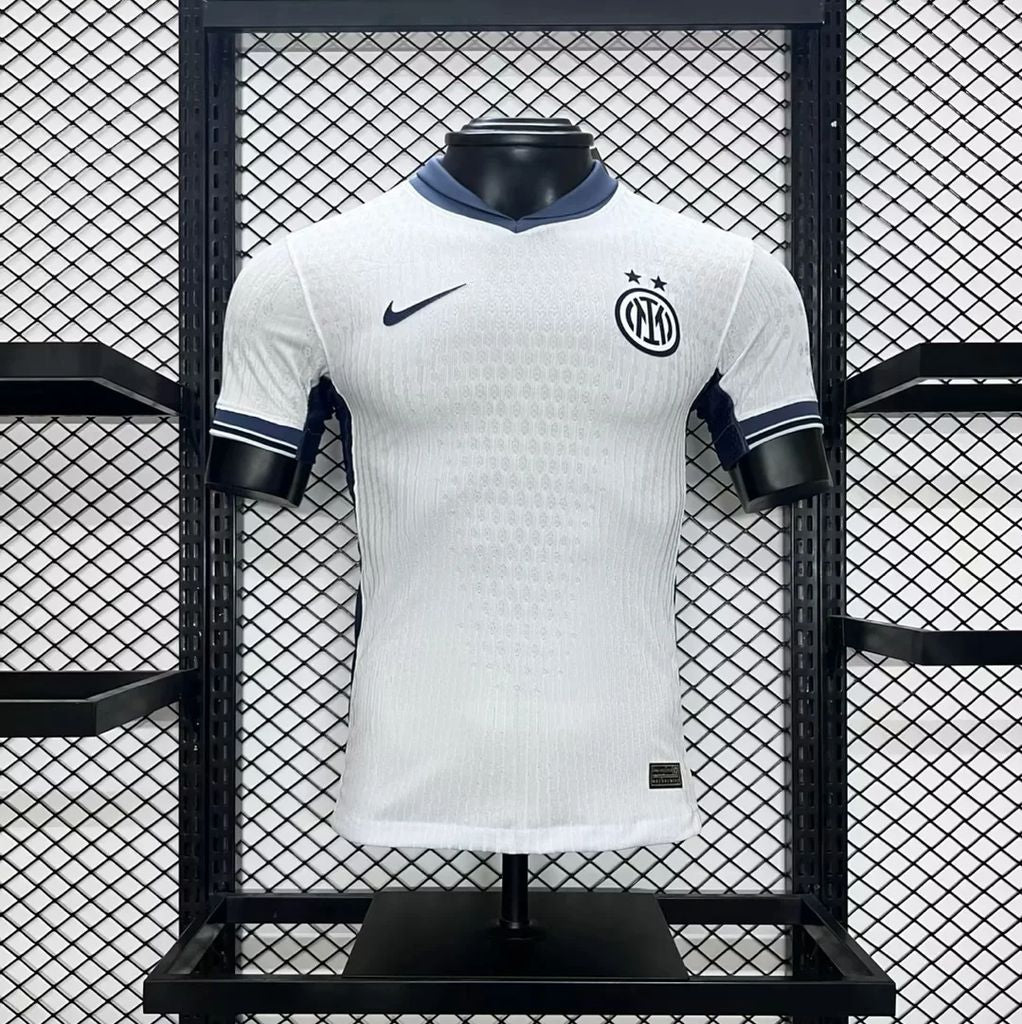 Camisa Inter De Milão II 2024/25 - Jogador Masculina - Branca e Azul Escura