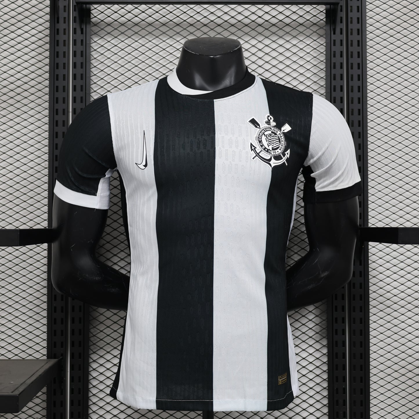 Camisa Nike Corinthians III 2024/25 Jogador Masculina - Branca e Preta
