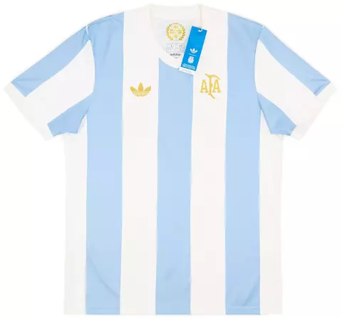 Camisa Seleção da Argentina Edição Especial 50 anos Adidas - Torcedor Masculina - Azul