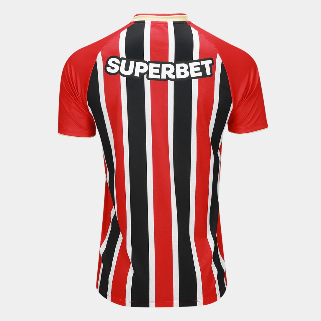 Camisa São Paulo II 25/26 s/n Torcedor New Balance Masculina - Vermelho+Branco