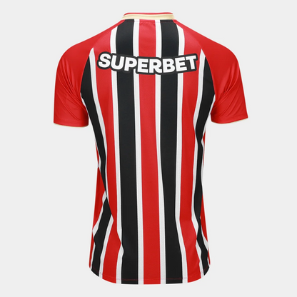 Camisa São Paulo II 25/26 s/n Torcedor New Balance Masculina - Vermelho+Branco
