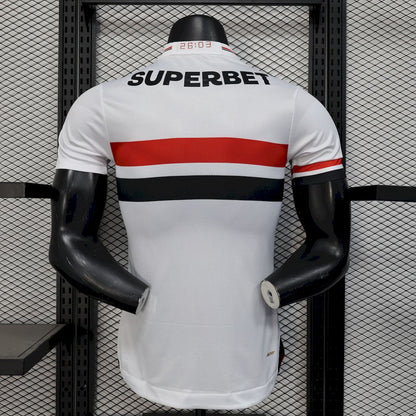 Camisa São Paulo I 2025/26 Jogador Masculina - Branca