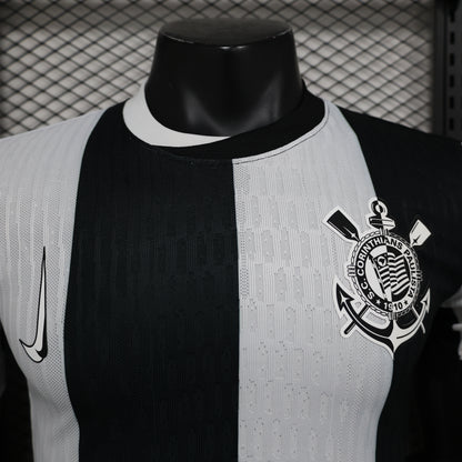 Camisa Nike Corinthians III 2024/25 Jogador Masculina - Branca e Preta