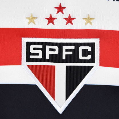 Camisa São Paulo I 25/26 Torcedor New Balance Masculina - Branco+Vermelho