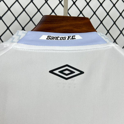 Camisa Santos I 25/26 Torcedor Umbro Masculina - Branco + Cinza