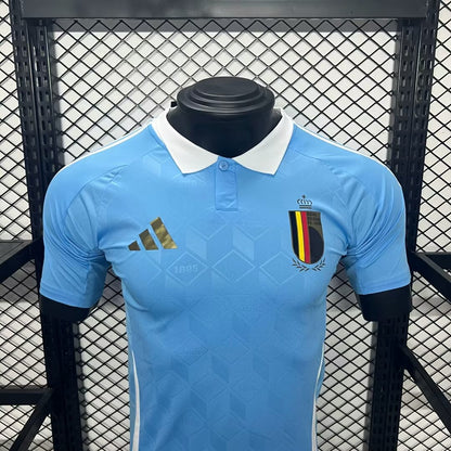 Camisa da Bélgica Away 2024 - Jogador Masculina - Azul